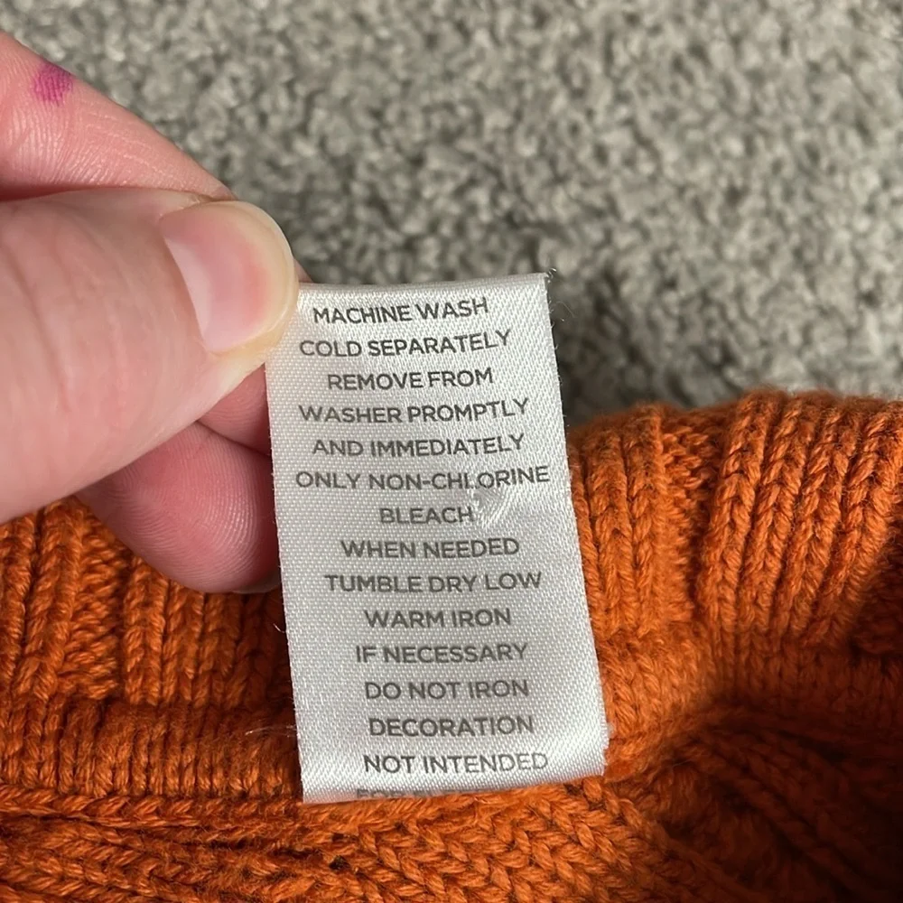 GYMBOREE Vintage 2004 Girls Burnt Orange Knit Poncho Sweater | Size 2T